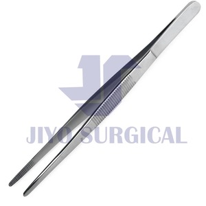 Meilleure qualité 6 pouces pansement pouce pince 2cm tissu en acier inoxydable pince à épiler chirurgicale médicale pointe dentelée Source d'alimentation manuelle - Product Image 5