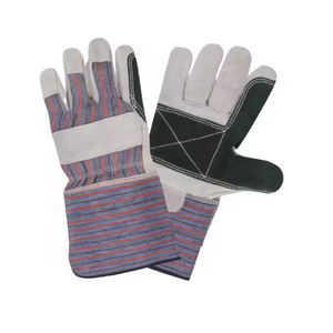 ถุงมือกันกระแทกคุณภาพสูง ขนาด XL สำหรับงานก่อสร้าง ป้องกันการสั่นสะเทือน  หนังวัวแท้แบบแยกชั้น สวมใส่สบาย - Product Image 1