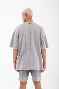 2023 Oversized Drop Shoulder Chest <b>Pocket</b> T-<b>Shirt</b> 100% Cotton Custom Printed Men Casual Urban Streetwear High-Quality OEM Item - Product Image 4