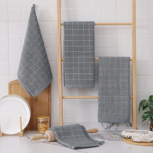 Ensemble de serviettes de cuisine personnalisées de conception OEM sur mesure 100% coton biologique disponible à des prix bas fabriqués sur demande - Product Image 6