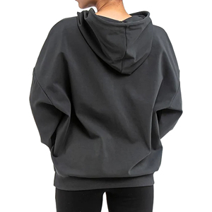 Oversized Heavyweight Cotton Blend Winter Hoodie for Women Custom Embroidery Option <b>Distressed</b> Hem Relaxed Streetwear Fit Lined - Product Image 2