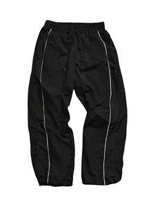 Pantalons de survêtement streetwear à la mode, impression de logo personnalisée, coupe ample, pantalon large pour homme, pantalon en nylon ample pour homme - Product Image 4