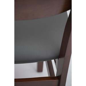 Juego de 2 Sillas de Comedor de Madera Maciza, Asiento Gris Oscuro, Opciones de Madera Clara y Oscura para Salas de Estar, Restaurantes, Uso en Exteriores, Cómodas - Product Image 6