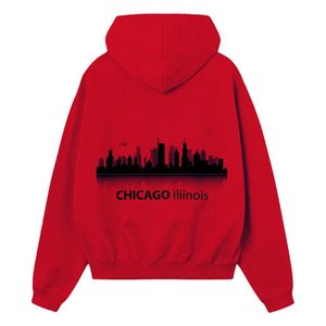 Nouveau design de sweat à capuche épais avec logo personnalisé sweat à capuche surdimensionné brodé pull d'hiver en éponge française sweats à capuche brodés - Product Image 5
