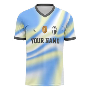 เสื้อฟุตบอลแบบกำหนดเองขายส่งเสื้อเจอร์ซีย์ทีมกีฬาพิมพ์ลาย - Product Image 1