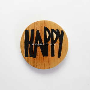 Dessous de verre rond en bois de teck confortable personnalisé fait à la main décoratif pour café thé boisson tasse tapis et tampons - Product Image 5