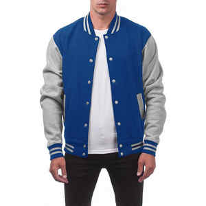 Vente chaude Varsity Jacket Hommes Baseball vierge de haute qualité pour manteau décontracté avec boutons - Product Image 4