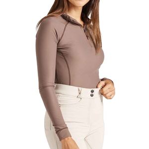 Camiseta Interior de Manga Larga de Lujo, Elástica y Ajustada para Mujer, Ropa de Equitación, para Competición Ecuestre, con Cierre - Product Image 2