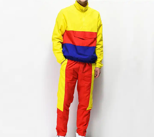 Online New Style Windbreaker Pockets Drawing Elastic Spring Outdoor Windbreaker Sets Men Pullover Windbreaker Jacket For Men's - Product Image 1