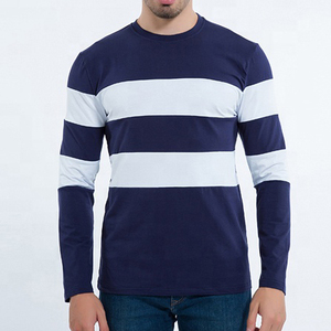 Camiseta con logotipo personalizado unisex, camiseta de manga larga transpirable de secado rápido para deporte, cuello corto, estilo de tendencia, tejido Digital sólido - Product Image 1