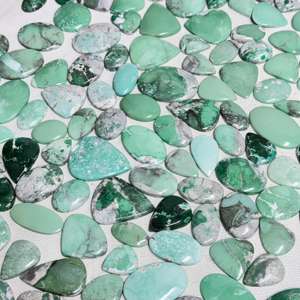 Cabujón de variscita Natural de grado AAA, hermosa piedra preciosa de ágata verde para curación energética, suministro a granel de tamaño Suelto - Product Image 3