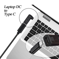 Laptop-Netzteil PD-Adapter Stecker-Konverter USB Typ-C Buchse auf Stecker DC-Ausgang Anschluss für Laptop-Netzteiladapter