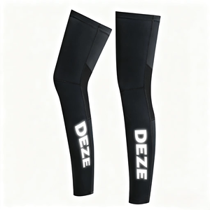 Manchons de jambe unisexes ZEDE Sportswear en polyester, personnalisables avec logo, vente en gros, antidérapants, protection UV, coupe-vent, respirants, pour cyclisme professionnel - Product Image 1