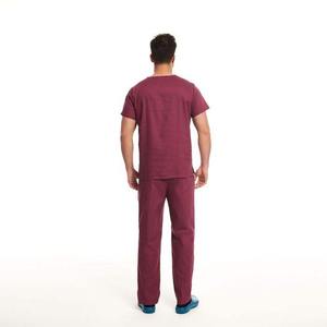 2025 dernier costume d'infirmières de gommage professionnel ensembles d'uniformes de gommage hôpital soins infirmiers à manches courtes Logo personnalisé et conception OEM - Product Image 3
