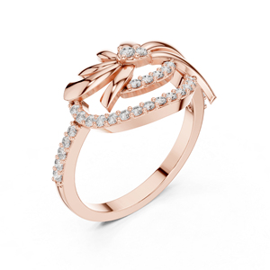 Anillo de Compromiso y Boda de Lujo para Mujer, con Diamante Cultivado en Laboratorio, Redondo, en Oro Amarillo de 14K |   Diamante Cultivado Nuevo con Certificado IGI para Regalo - Product Image 6