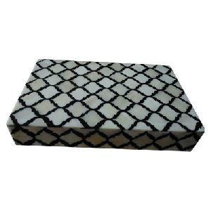 Boîte à bijoux en MDF de qualité supérieure, artisanat naturel, véritable incrustation de nacre pour le rangement des colliers, originale, faite à la main - Product Image 6