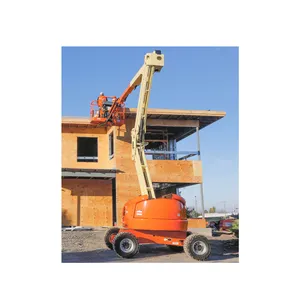 16m beban 200kg pengambil ceri derek roda tangga teleskopik Spider Boom Lift