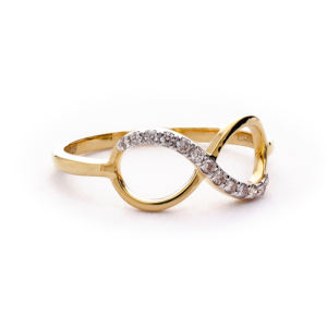 Elegante Anillo Infinito de Amor Eterno, Joyería de Oro, Regalo de Aniversario para Ella - Product Image 5