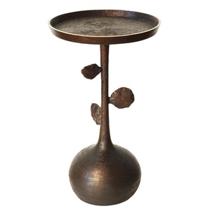 Support latéral décoratif en forme de fleur vintage antique Table basse décor à la maison salon de qualité supérieure - Product Image 1