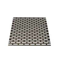 Panneau de mur rideau en aluminium perforé rond anodisé bronze PVDF de 2 mm, 3 mm, 4 mm, taille personnalisée pour écran de séparation extérieur