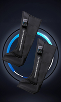 Sepatu Pijat Kaki Kompresi Udara Isi Ulang 1800mAh dengan Kontrol Waktu Sistem Terapi Tekanan Gelombang Udara untuk Meredakan Otot Kaki