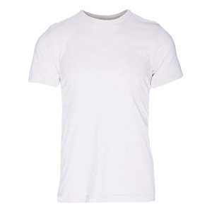 T-shirt 100% coton avec logo personnalisé en gros pour hommes T-shirt unisexe vierge pour hommes T-shirts unis avec logo imprimé - Product Image 4