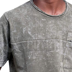 Camisetas 202 lavadas con ácido para hombres, camisa multicolor de alta calidad con lavado mineral, nuevo estilo - Product Image 4