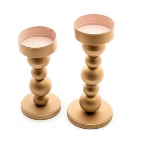 Portavelas de Metal Chapado en Oro de Diseño de Lujo, Portavelas de Diseño Personalizado de Alta Calidad para Decoración de Mesa de Comedor - Product Image 5