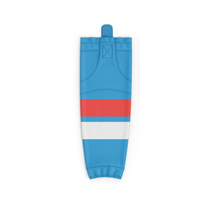 Chaussettes d'entraînement de hockey sur glace en tissu léger et polyester Nouveau style Chaussettes en polyester de hockey sur glace entièrement personnalisables - Product Image 2
