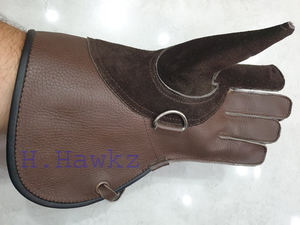 Gant Hawking de fauconnerie double couche en cuir souple double couche en cuir de qualité supérieure personnalisé - Product Image 2