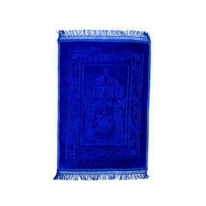 Alfombra de Oración Islámica de Lujo Árabe, Gruesa, de Terciopelo Repujado, Antideslizante, de Color Sólido, Alfombras de Oración Musulmanas Personalizadas al por Mayor - Product Image 5