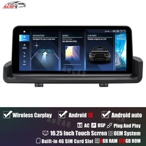 Aucar 10.25 ''เครื่องเล่น DVD ติดรถยนต์แอนดรอยด์13แบบไร้สาย GPS <span class=keywords><strong>Navi</strong></span> สำหรับ <span class=keywords><strong>BMW</strong></span> 3 Series <span class=keywords><strong>E91</strong></span> E90 E92 E93 2005-2011เฮดยูนิต - Product Image 2