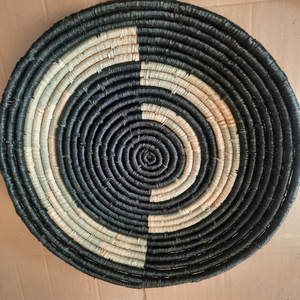 Decoración colgante de pared de algas marinas bohemias africanas, colgador de pared bohemio de granja, cesta de acento, decoración de pared de algas marinas - Product Image 6