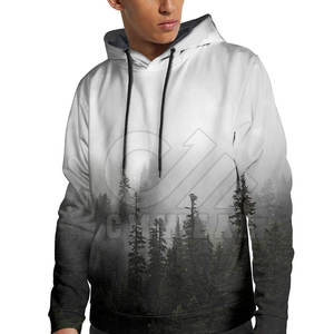 Hombres de calidad premium Care Master 2026 Venta al por mayor logotipo personalizado Hombres Negro Moda Manga larga Jersey en blanco Sudadera con capucha de algodón - Product Image 1