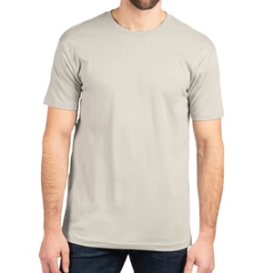 T-shirts unis à col rond pour hommes en gros, personnalisation OEM/ODM, impression sur mesure, t-shirts vierges à logo personnalisé pour hommes - Product Image 1