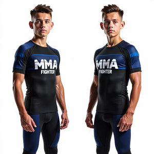 เสื้อสำหรับฝึกซ้อมแบบรัดรูปของ MMA Jitsu แบบชาวบราซิลชุดกิโมโน Jitsu Jitsu พอดีมีซับลิเมต - Product Image 4