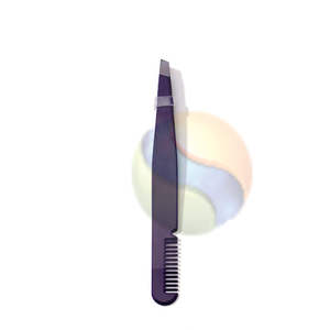 Peigne à sourcils en acier inoxydable durable pour le maquillage, l'entretien, peigne professionnel pour tailler les sourcils avec pince intégrée - Product Image 4