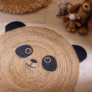 Usine du Vietnam Vente en gros Tapis en jute biologique Style écologique Tapis tissé sur le thème du lion pour chambre d'enfant et décoration intérieure - Product Image 6