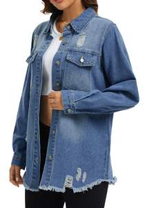 Chaqueta Vaquera de Estilo Urbano para Mujer, Cómoda y Sostenible, Chaqueta Vaquera para Mujer en Venta - Product Image 5