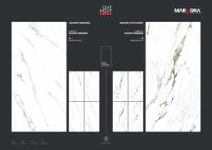 Carreaux de sol et de mur en porcelaine modernes 600x1200, style marbre italien, surface polie pour une décoration intérieure haut de gamme - Product Image 2