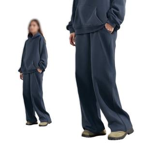 OEM Premium CVC 350g <b>Men</b> Oversized Hoodie <b>Trouser</b> Set American Streetwear Fleece Tracksuit Winter Loose Fit Customizable <b>Trouser</b> - Product Image 6