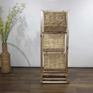 Comehome - Top <b>Shopping</b> Woven Storage Organizers for Bathroom, Kitchen, Laundry, Living Room Water Hyacinth Storage <b>Baskets</b> - Product Image 6