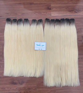 Extensiones de Cabello con Trama de Color Ombre MÁS VENDIDAS, Mechones de Cabello Natural Liso, Listas para Enviar, Cabello Humano Vietnamita - Product Image 4