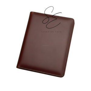 Porte-documents en cuir tressé style cowgirl, organiseur de classement haut de gamme sculpté à la main, classeur durable A4, cadeaux d'entreprise personnalisés - Product Image 3