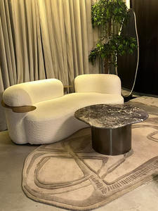 Handmade 100% Fine Wool Tufted Brown Carpet <b>Rugs</b> Loop Cut Carpets for Living/Kids Room Modern Style Machine Made-for Hall <b>Rugs</b> - Product Image 2