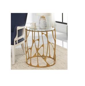 Mesa lateral y central de aluminio de diseño moderno de alta venta 2023 para sala de estar, dormitorio, Hotel, mesas de centro - Product Image 6