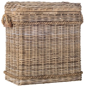 Rattan floor-standing <b>basket</b> with <b>rope</b> handles Handmade <b>Storage</b> <b>Basket</b> Wholesale eco-friendly Made in Viet Nam - Product Image 6