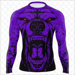 Vente en gros de vêtements de fitness pour hommes, vêtements d'entraînement, protection contre les éruptions cutanées à compression à séchage rapide, respirante et personnalisée pour hommes - Product Image 5