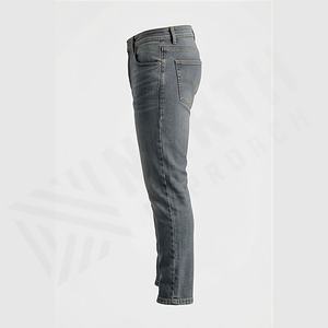 Jeans pour hommes en stock, style urbain populaire, cinq poches, denim décontracté, pantalon grande taille, vente en gros, couleur personnalisée, design personnalisé, pantalon - Product Image 3