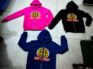 Ventes en gros de sweats à capuche unisexes de haute qualité, écologiques, avec logo brodé personnalisé, 430 GSM, sweats à capuche avec fermeture éclair pour la saison hivernale 2026 - Product Image 2